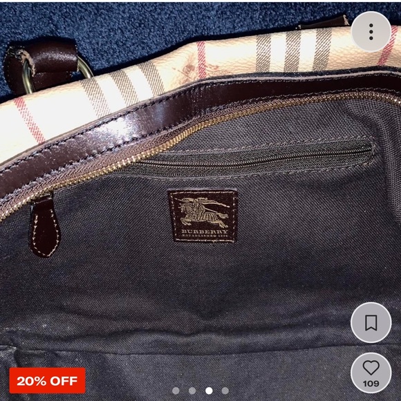 BURBERRY BAG WITH PROTECTER CASING - Picture 3 of 4